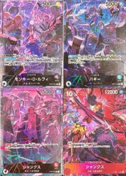 One Piece English 2nd Anniversary Set Promo 4 Card Japanese Ver. Luffy Buggy - Image 1