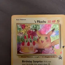 Pokemon Pikachu Celebrations Birthday Surprise 25th Anniversary Promo Card - Image 2