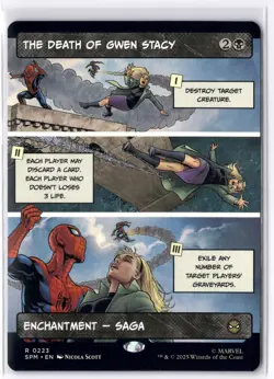The Death of Gwen Stacy (Borderless) 223 MTG Marvel's Spider-Man Non-Foil NM/M - Image 1