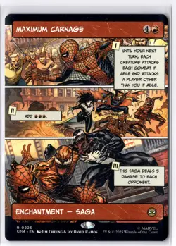 Maximum Carnage (Borderless) 225 MTG Marvel's Spider-Man Non-Foil NM/M - Image 1