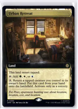 Urban Retreat (Extended Art) 283 MTG Marvel's Spider-Man Non-Foil NM/M - Image 1