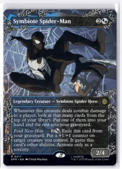 Symbiote Spider-Man (Borderless) 217 MTG Marvel's Spider-Man Non-Foil NM/M - Image 1