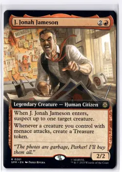 J. Jonah Jameson (Extended Art) 261 MTG Marvel's Spider-Man Non-Foil NM/M - Image 1