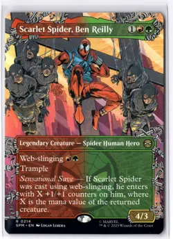 Scarlet Spider, Ben Reilly (Borderless) 214 MTG Marvel's Spider-Man Non-Foil NM/ - Image 1