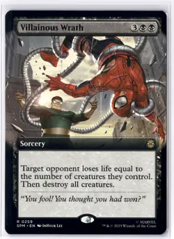 Villainous Wrath (Extended Art) 259 MTG Marvel's Spider-Man Non-Foil NM/M - Image 1