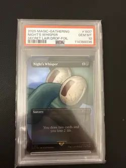 2025 MTG Magic The Gathering SpongeBob Secret Lair Night's Whisper #1937 PSA 10! - Image 1