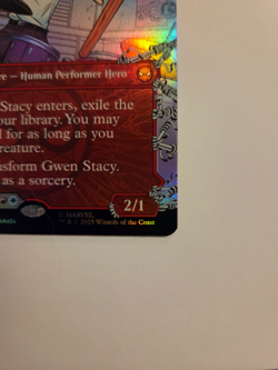 MTG Marvel's Spider-Man Gwen Stacy (0209) (Borderless) Foil - Image 3