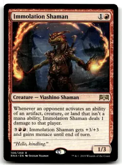 MTG Immolation Shaman R Ravnica Allegiance 106 LP - Image 1