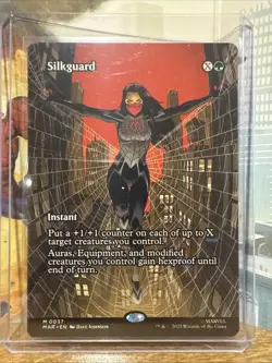 Borderless Silkguard, MTG, Marvel's Spider-Man, Magic the Gathering, 37 - Image 1