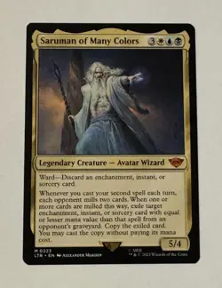 MTG Saruman of Many Colors Universes Beyond: the Lord of the Rings NM - Image 1