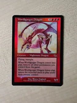 MTG Worldgorger Dragon Judgement Foil LP+ - Image 1