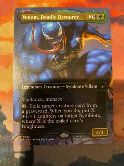 MTG Spider Man Venom Deadly Devourer Borderless - Image 1