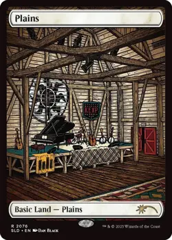 Plains (2076) MTG Secret Lair Drop Non-Foil KEXP - Image 1