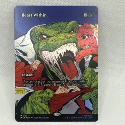 MTG - Beast Within (Borderless) Marvel Universe Eternal-Legal Foil NM Pack Fresh - Image 1