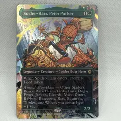 MTG - Spider-Ham, Peter Porker (Borderless) Marvel's Spider-Man Foil NM - Image 1