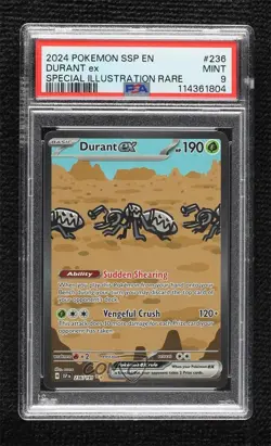 Durant ex Special Illustration Rare Pokemon SV08: Surging Sparks PSA 9 MINT - Image 1
