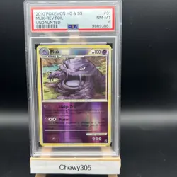Muk 31/90 Undaunted Reverse Holo 2010 Pokemon PSA 8 - Image 1