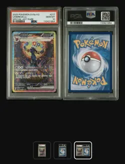 Pokemon Terastal Festival Umbreon EX SAR 217/187 Korean SV8a TCG PSA 10 - Image 3