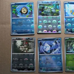 Pokemon English Black Bolt White Flare Pokeball Reverse Holo Lot Of 8 Cards - Image 2