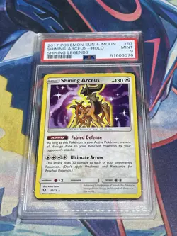 2017 Pokemon Sun & Moon Shining Arceus 57 Shining Legends PSA 9 - Image 1
