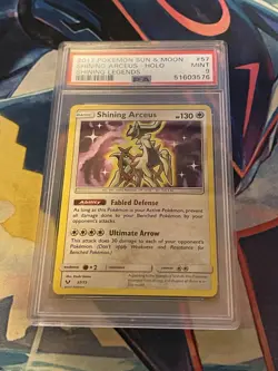 2017 Pokemon Sun & Moon Shining Arceus 57 Shining Legends PSA 9 - Image 2