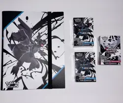 Pokemon Scarlet & Violet Black Bolt White Flare Booster Bundles and Binder - Image 1