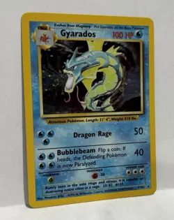 1999 Pokemon TCG Gyarados 006/102 Base Set Unlimited Holo RARE LP NM! - Image 1