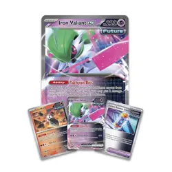 IRON VALIANT EX BOX Pokemon TCG 4 Booster Packs + 4 Foil Promo Cards SEALED NEW - Image 4