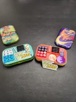 Pokemon Mini Tin INSERT + ABILITY Markers - Holds Dice, Coins, VSTAR, TCG Kit - Image 1