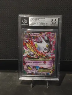 2016 POKEMON XY BLACK STAR PROMO COLLECTOR CHEST #XY166 M GENGAR EX-HOLO BGS 8.5 - Image 1