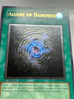 USA Seller Yugioh Allure of Darkness - PTDN-EN084 - Ultimate Rare 1st Ed MP/LP - Image 2