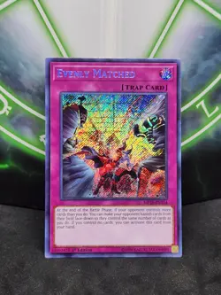 Yugioh Evenly Matched MP18-EN154 Secret Rare 1st Edition NM - Image 1