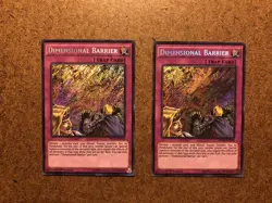 Yugioh - 2x Dimensional Barrier INOV-EN078 - Secret Rare - 1st - LP - Image 1