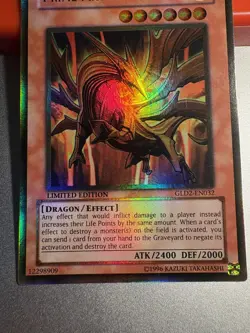 Yugioh - Prime Material Dragon GLD2-EN032 Limited Edition Gold Rare NM - Image 3