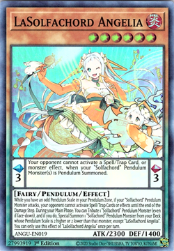 3x LASolfachord Angelia NM ANGU-EN019 YuGiOh Konami YS2 - Image 1