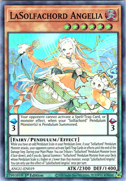 3x LASolfachord Angelia NM ANGU-EN019 YuGiOh Konami YS2 - Image 5