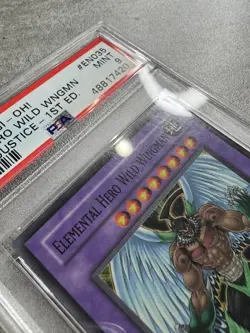 Yugioh Card 1st Ed Elemental Hero Wild Wingman PSA 9 Mint, EOJ-EN035, 2006 (1) - Image 5
