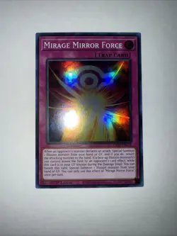 YuGiOh! - Mirage Mirror Force LEDE-EN078 Super Rare 1st Edition Near Mint - Image 1