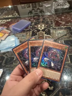 Yugioh! 3x Radiant Typhoon Eldam DOOD-EN013 Super Rare 1st Ed NM - Image 1