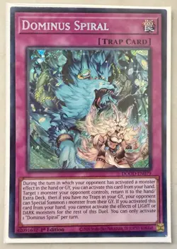 Yugioh! 1x Dominus Spiral DOOD-EN079 Secret Rare 1st Ed NM - Image 1