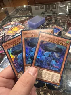Yugioh! 3x Radiant Typhoon Varuroon, the Vibrant Vortex DOOD-EN016 Super Rare NM - Image 1