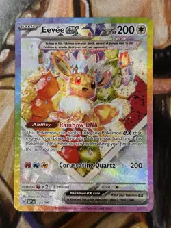 Eevee ex #174 Pokemon S&V English SPC Black Star Promo Card Holo English - NM/LP - Image 1