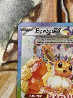 Eevee ex #174 Pokemon S&V English SPC Black Star Promo Card Holo English - NM/LP - Image 3