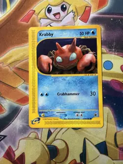 Pokemon Card - Expedition 115/165 - KRABBY (common) - NM - Image 1