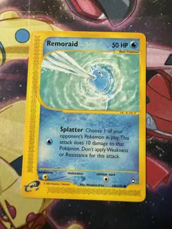 Pokemon Card - Aquapolis 105/147 - REMORAID (common) - LP - Image 1