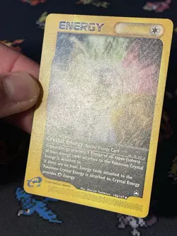 Pokemon Cards Crystal Energy 146/147 Uncommon Aquapolis WOTC - (LP) - Image 3