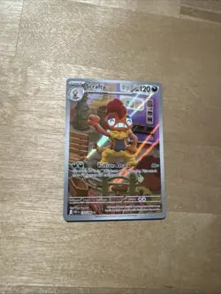 Scrafty 139/086 White Flare Illustration Rare Pokemon Card NM - Image 1