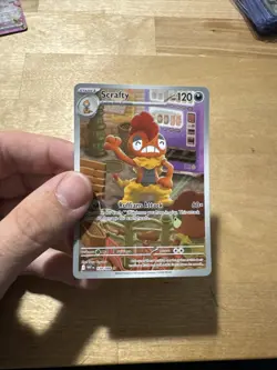 Scrafty 139/086 White Flare Illustration Rare Pokemon Card NM - Image 2
