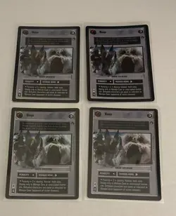 Star Wars CCG - Reflections I - FOIL - Wampa Mint 4 Card Lot Unplayed - Image 1