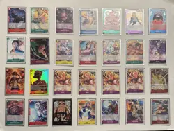 ONE PIECE 28 CARD LOT ALT ART SUPER RARE NAMI LUFFY ZORO YAMATO CHOPPER SANJI - Image 1